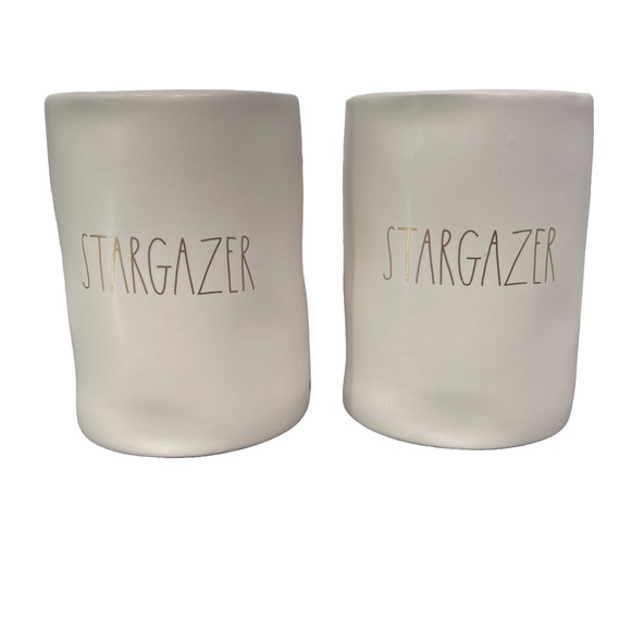 Rae Dunn Candles Scented 2 Stargazer Midnight Orchid gold star ceramic jar - Picture 3 of 9